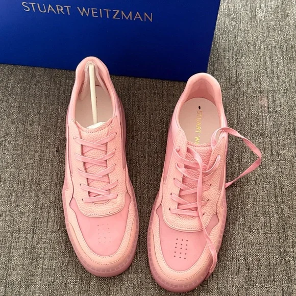 NEW w/Box Stuart Weitzman Brooklyn Low Top Sneakers - Picture 4 of 10